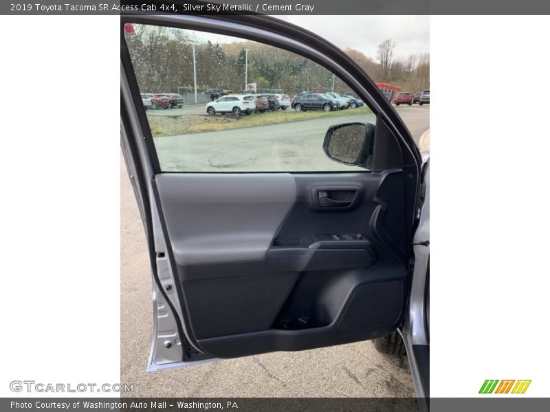 Silver Sky Metallic / Cement Gray 2019 Toyota Tacoma SR Access Cab 4x4