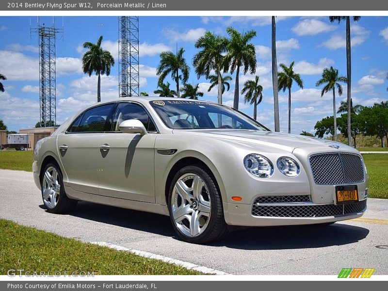 Porcelain Metallic / Linen 2014 Bentley Flying Spur W12