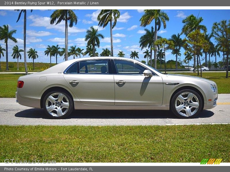 Porcelain Metallic / Linen 2014 Bentley Flying Spur W12