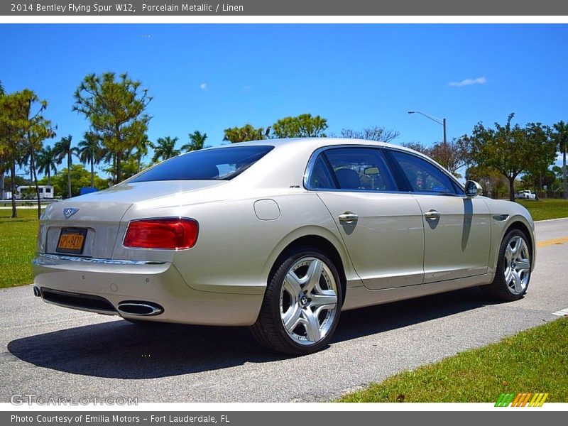 Porcelain Metallic / Linen 2014 Bentley Flying Spur W12