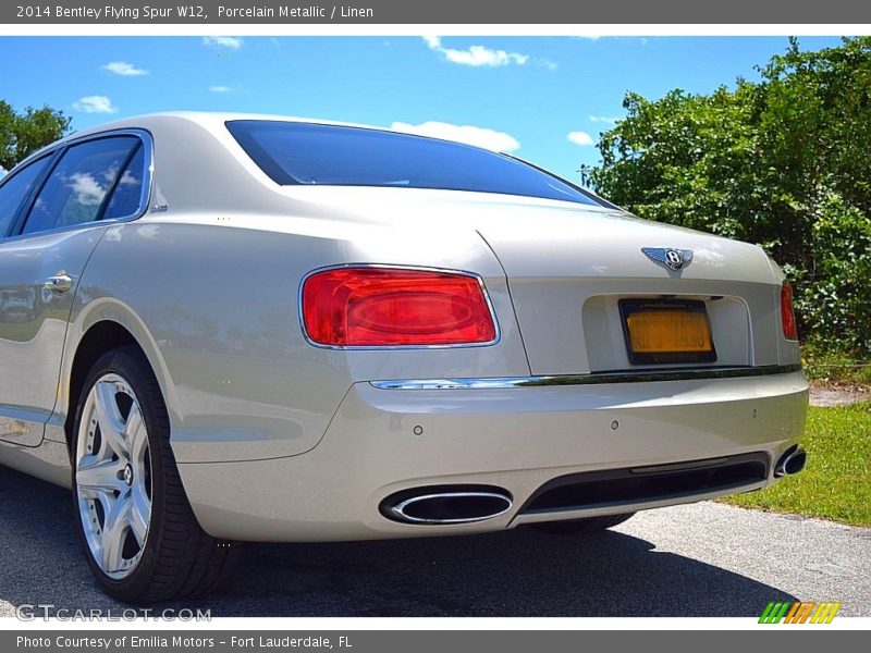Porcelain Metallic / Linen 2014 Bentley Flying Spur W12