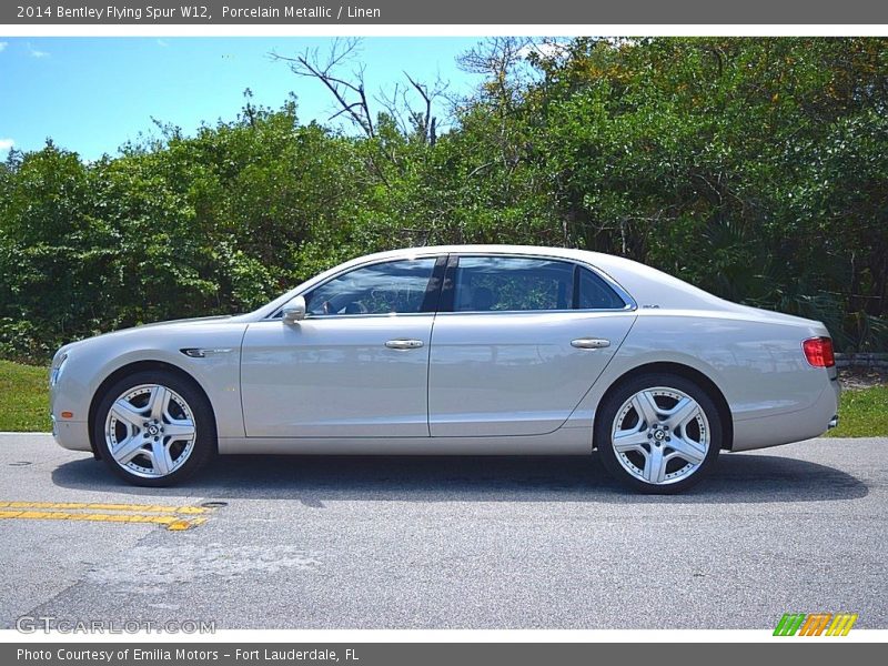 Porcelain Metallic / Linen 2014 Bentley Flying Spur W12
