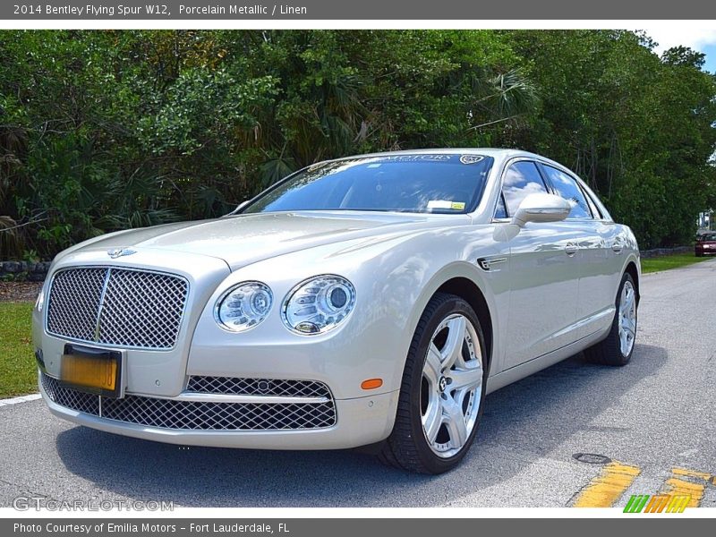 Porcelain Metallic / Linen 2014 Bentley Flying Spur W12