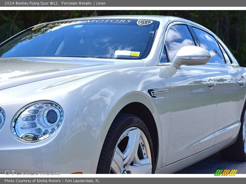 Porcelain Metallic / Linen 2014 Bentley Flying Spur W12