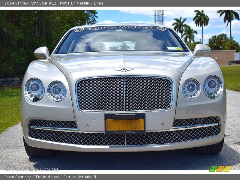 Porcelain Metallic / Linen 2014 Bentley Flying Spur W12