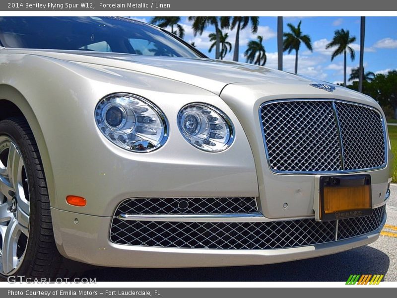 Porcelain Metallic / Linen 2014 Bentley Flying Spur W12