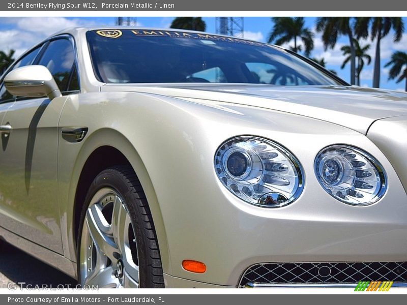 Porcelain Metallic / Linen 2014 Bentley Flying Spur W12
