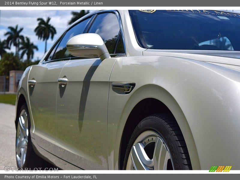 Porcelain Metallic / Linen 2014 Bentley Flying Spur W12