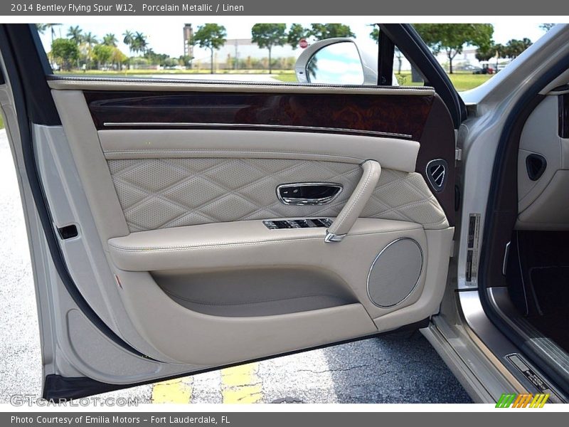 Porcelain Metallic / Linen 2014 Bentley Flying Spur W12