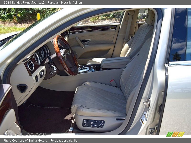 Porcelain Metallic / Linen 2014 Bentley Flying Spur W12