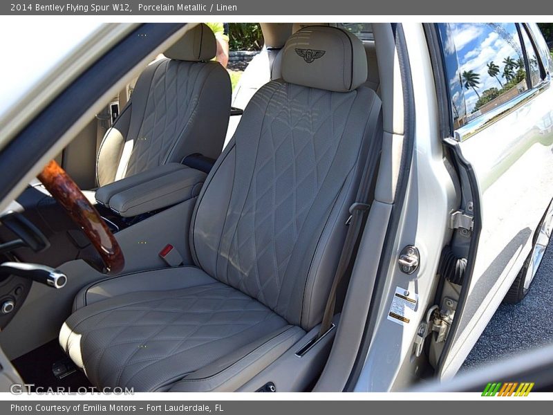 Porcelain Metallic / Linen 2014 Bentley Flying Spur W12