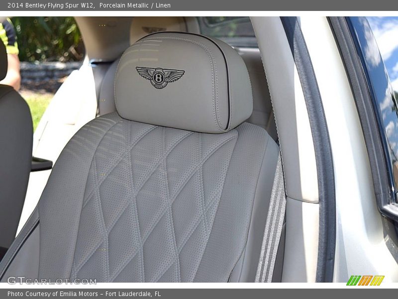 Porcelain Metallic / Linen 2014 Bentley Flying Spur W12