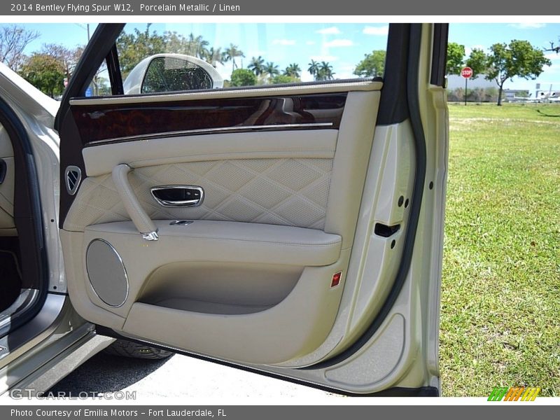Porcelain Metallic / Linen 2014 Bentley Flying Spur W12