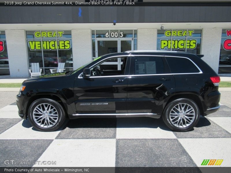 Diamond Black Crystal Pearl / Black 2018 Jeep Grand Cherokee Summit 4x4