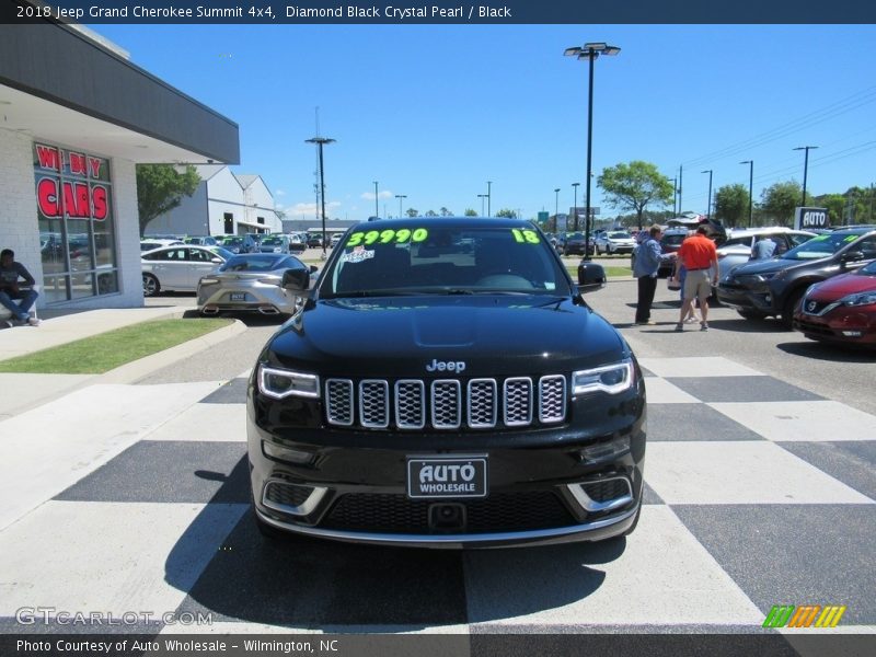 Diamond Black Crystal Pearl / Black 2018 Jeep Grand Cherokee Summit 4x4