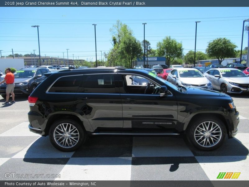 Diamond Black Crystal Pearl / Black 2018 Jeep Grand Cherokee Summit 4x4