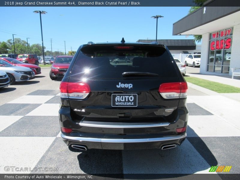 Diamond Black Crystal Pearl / Black 2018 Jeep Grand Cherokee Summit 4x4