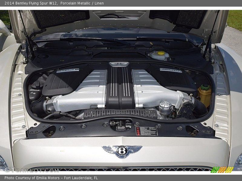 Porcelain Metallic / Linen 2014 Bentley Flying Spur W12