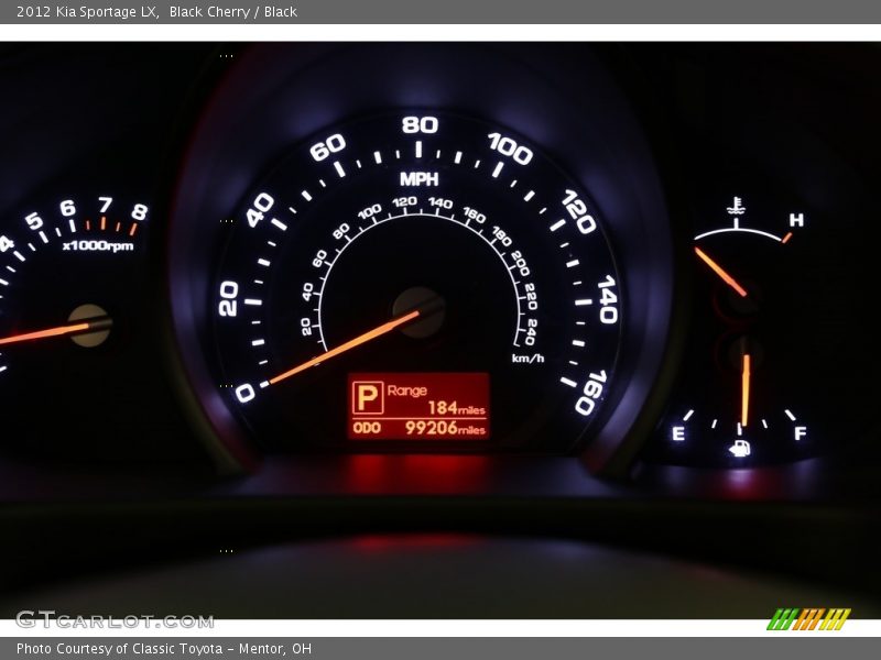 Black Cherry / Black 2012 Kia Sportage LX