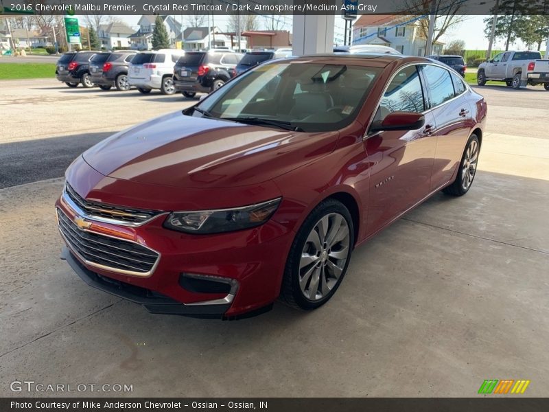 Crystal Red Tintcoat / Dark Atmosphere/Medium Ash Gray 2016 Chevrolet Malibu Premier