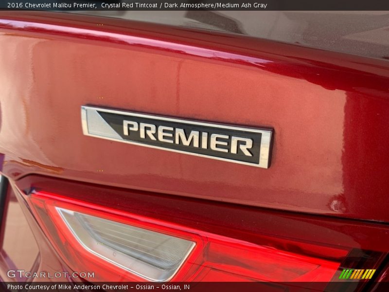 Crystal Red Tintcoat / Dark Atmosphere/Medium Ash Gray 2016 Chevrolet Malibu Premier