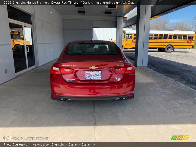 Crystal Red Tintcoat / Dark Atmosphere/Medium Ash Gray 2016 Chevrolet Malibu Premier