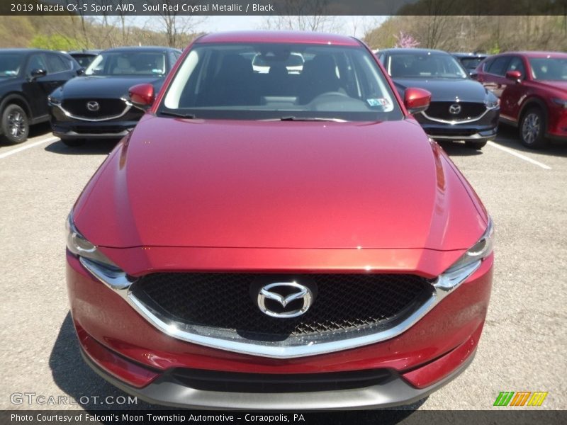 Soul Red Crystal Metallic / Black 2019 Mazda CX-5 Sport AWD