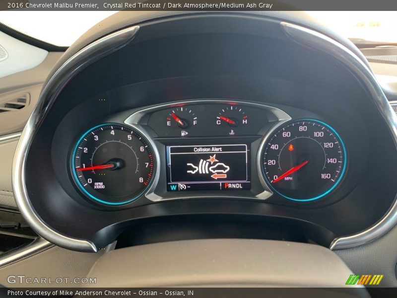 Crystal Red Tintcoat / Dark Atmosphere/Medium Ash Gray 2016 Chevrolet Malibu Premier