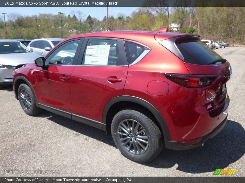 Soul Red Crystal Metallic / Black 2019 Mazda CX-5 Sport AWD