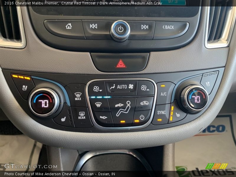 Crystal Red Tintcoat / Dark Atmosphere/Medium Ash Gray 2016 Chevrolet Malibu Premier