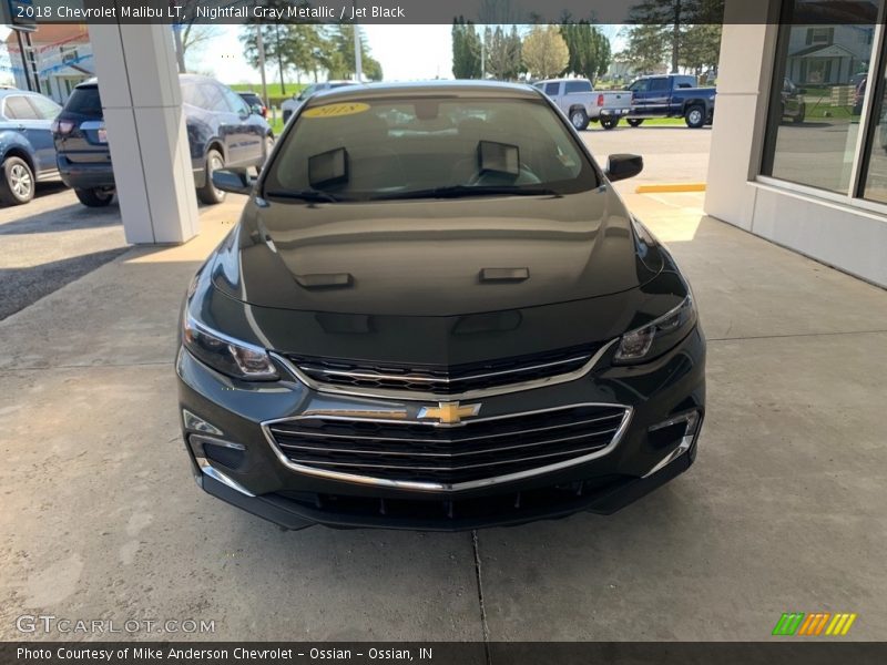 Nightfall Gray Metallic / Jet Black 2018 Chevrolet Malibu LT
