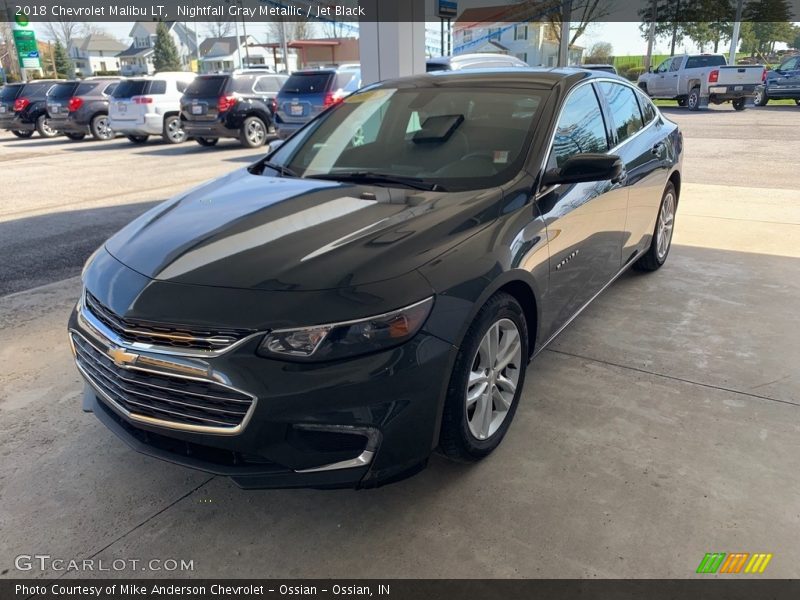 Nightfall Gray Metallic / Jet Black 2018 Chevrolet Malibu LT