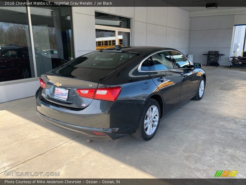 Nightfall Gray Metallic / Jet Black 2018 Chevrolet Malibu LT