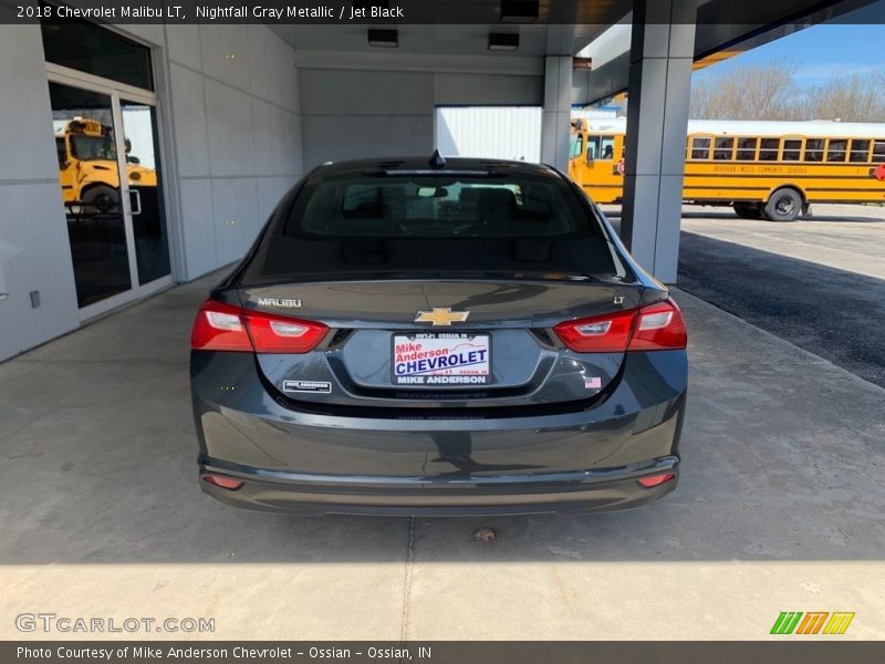 Nightfall Gray Metallic / Jet Black 2018 Chevrolet Malibu LT