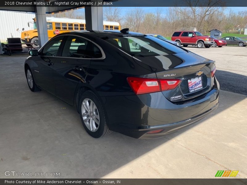 Nightfall Gray Metallic / Jet Black 2018 Chevrolet Malibu LT