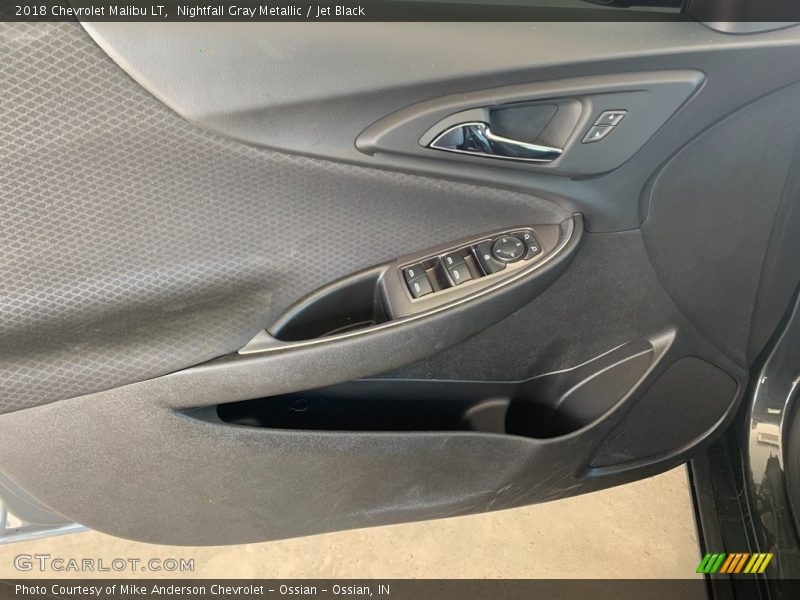 Nightfall Gray Metallic / Jet Black 2018 Chevrolet Malibu LT