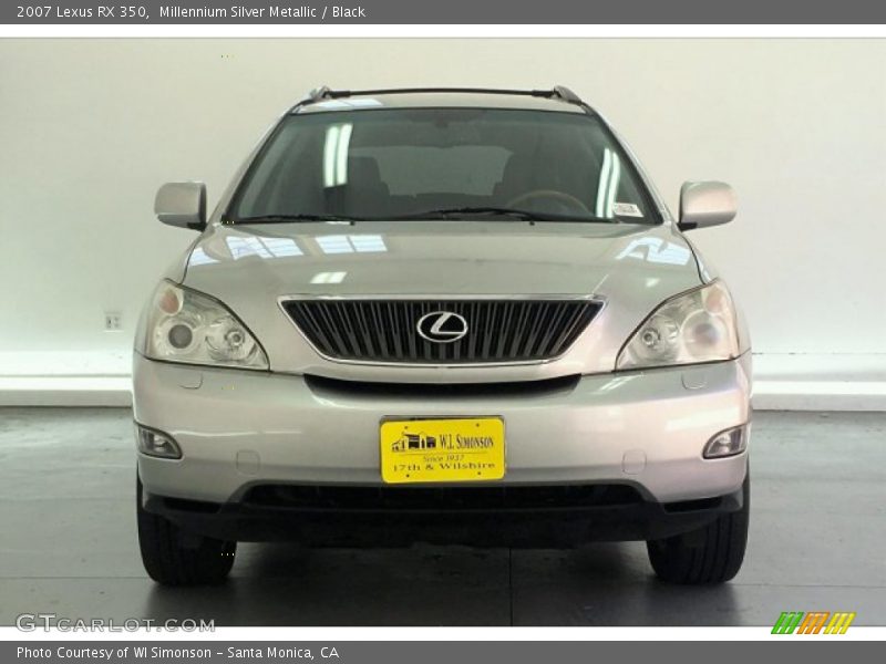 Millennium Silver Metallic / Black 2007 Lexus RX 350