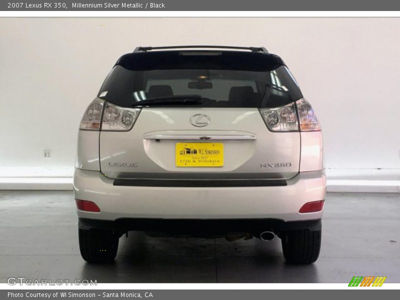Millennium Silver Metallic / Black 2007 Lexus RX 350