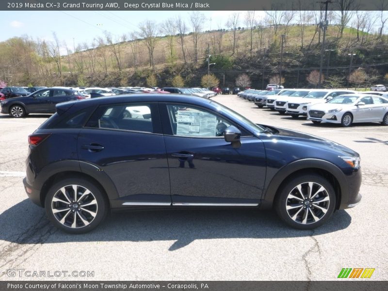 Deep Crystal Blue Mica / Black 2019 Mazda CX-3 Grand Touring AWD