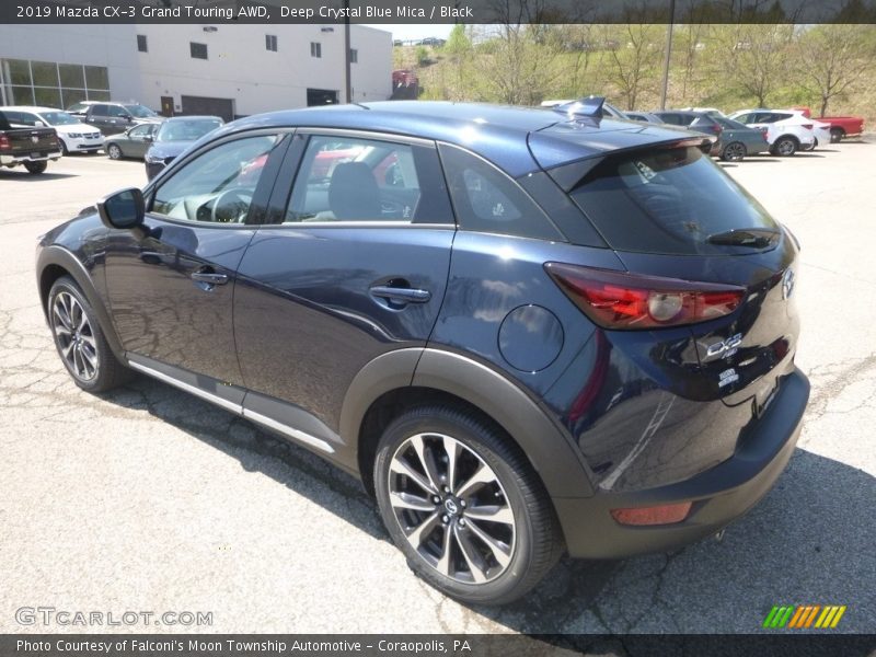Deep Crystal Blue Mica / Black 2019 Mazda CX-3 Grand Touring AWD