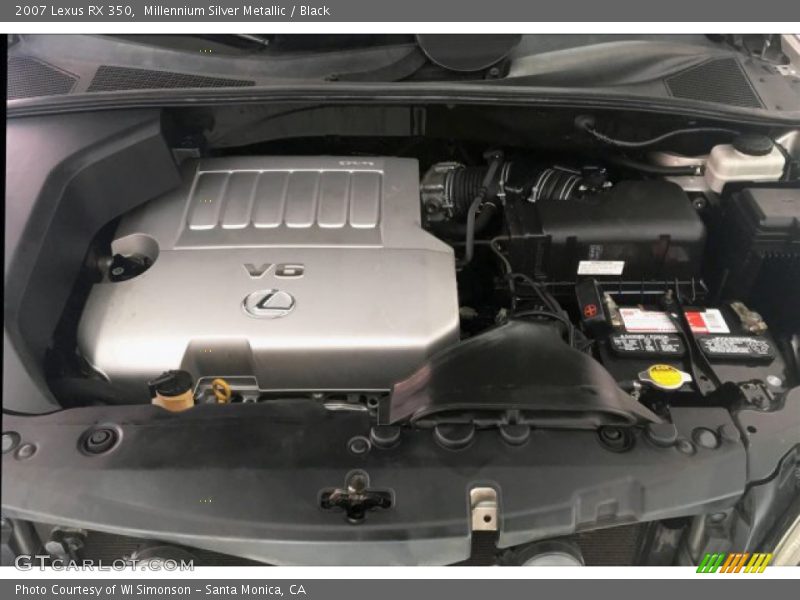 Millennium Silver Metallic / Black 2007 Lexus RX 350