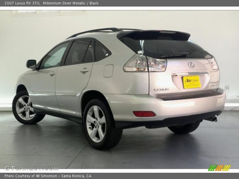 Millennium Silver Metallic / Black 2007 Lexus RX 350
