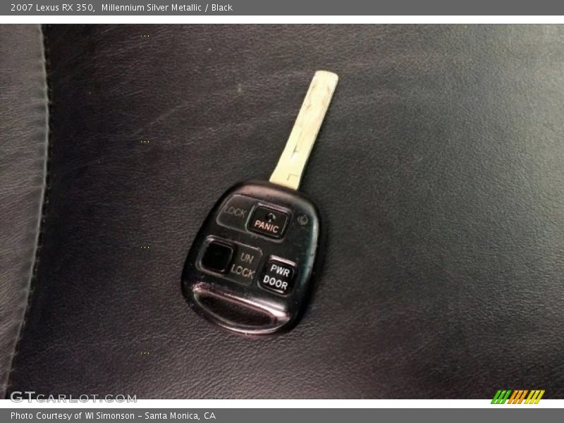 Millennium Silver Metallic / Black 2007 Lexus RX 350
