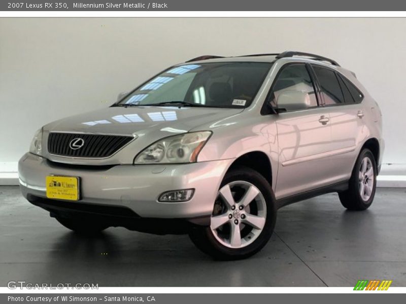 Millennium Silver Metallic / Black 2007 Lexus RX 350