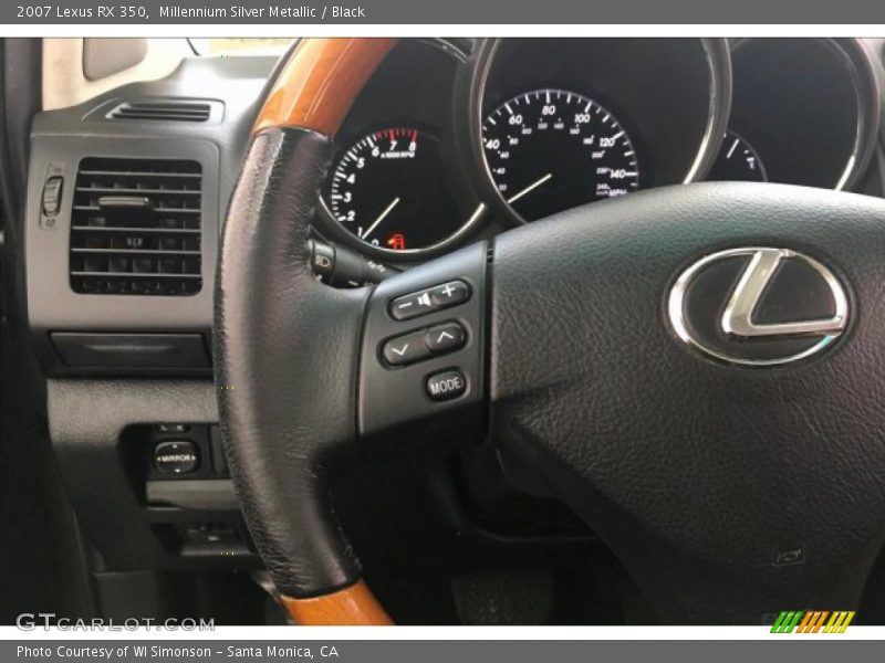 Millennium Silver Metallic / Black 2007 Lexus RX 350