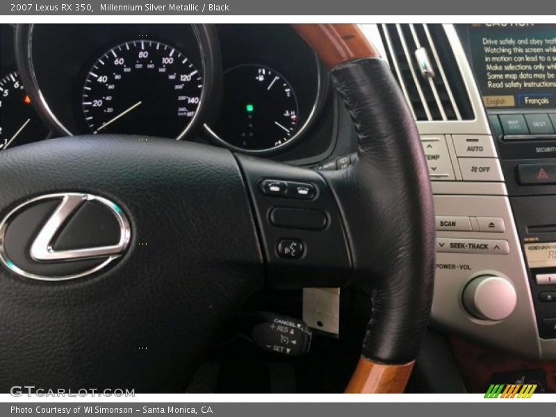 Millennium Silver Metallic / Black 2007 Lexus RX 350