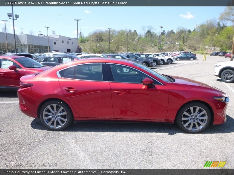 Soul Red Crystal Metallic / Black 2019 Mazda MAZDA3 Premium Sedan