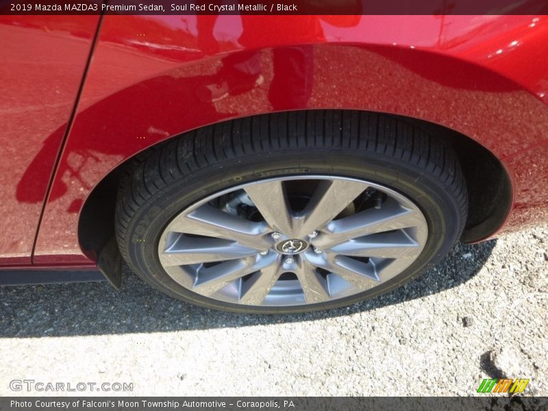 Soul Red Crystal Metallic / Black 2019 Mazda MAZDA3 Premium Sedan