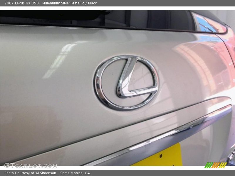 Millennium Silver Metallic / Black 2007 Lexus RX 350
