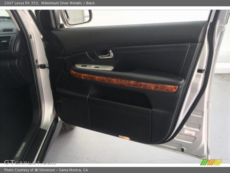 Millennium Silver Metallic / Black 2007 Lexus RX 350